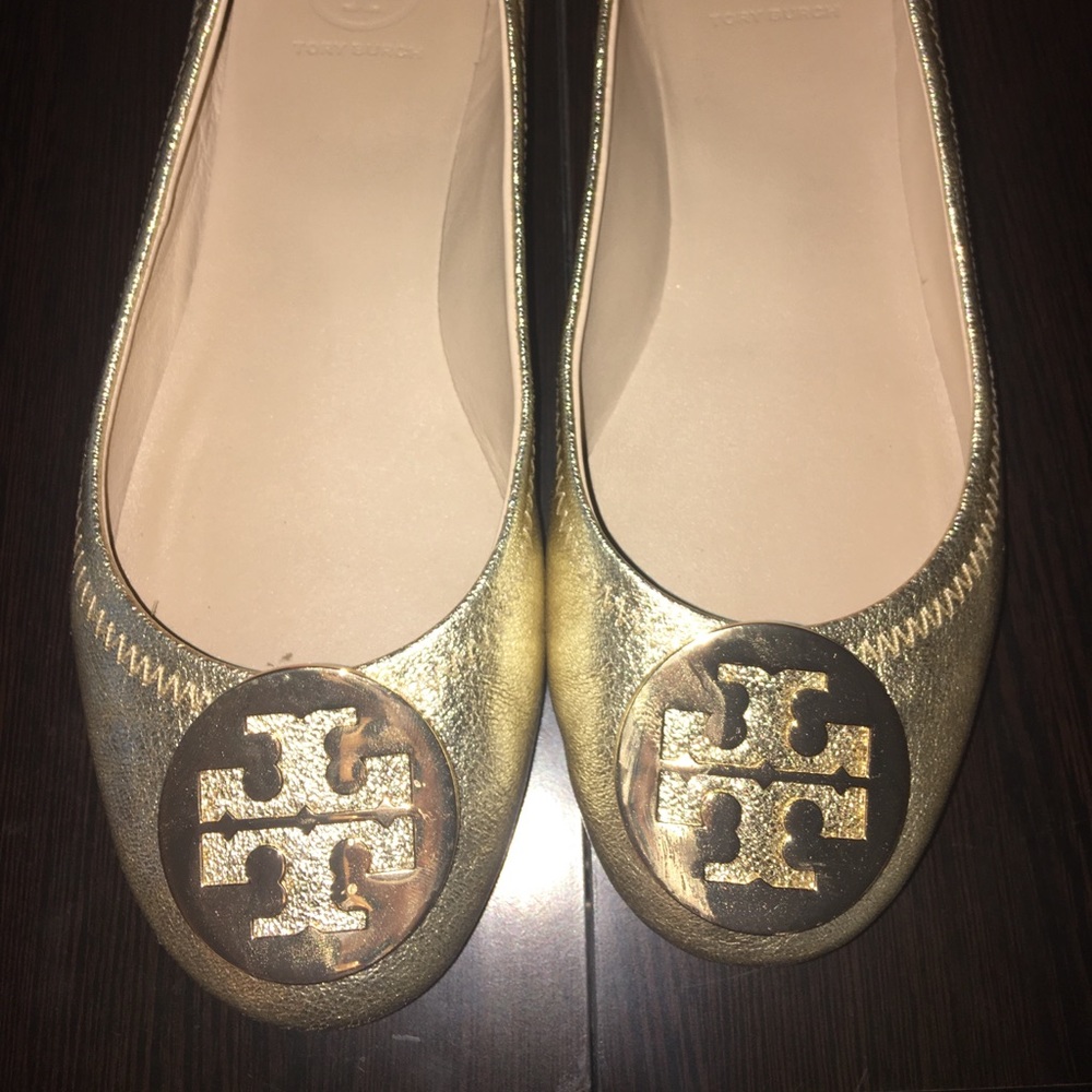 Tory Burch Gold/Metallic Flats Size 7